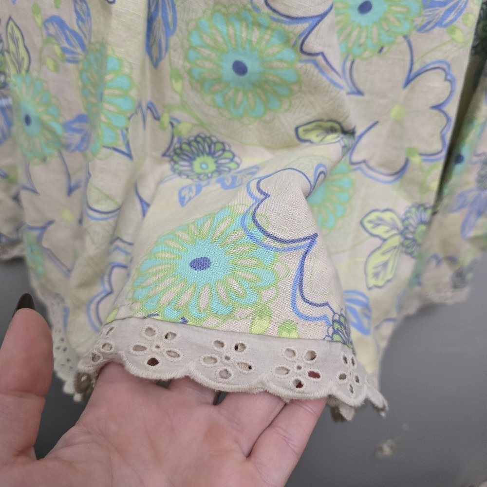 Susan Bristol Women's Lace Floral A-Line Skirt Size 12 Knee Length Flower Power - Picture 12 of 14